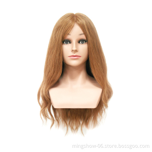 Hair Training Mannequin Head Curling Women Professional Hairdresser Practice Head 70cm Long With Shoulder